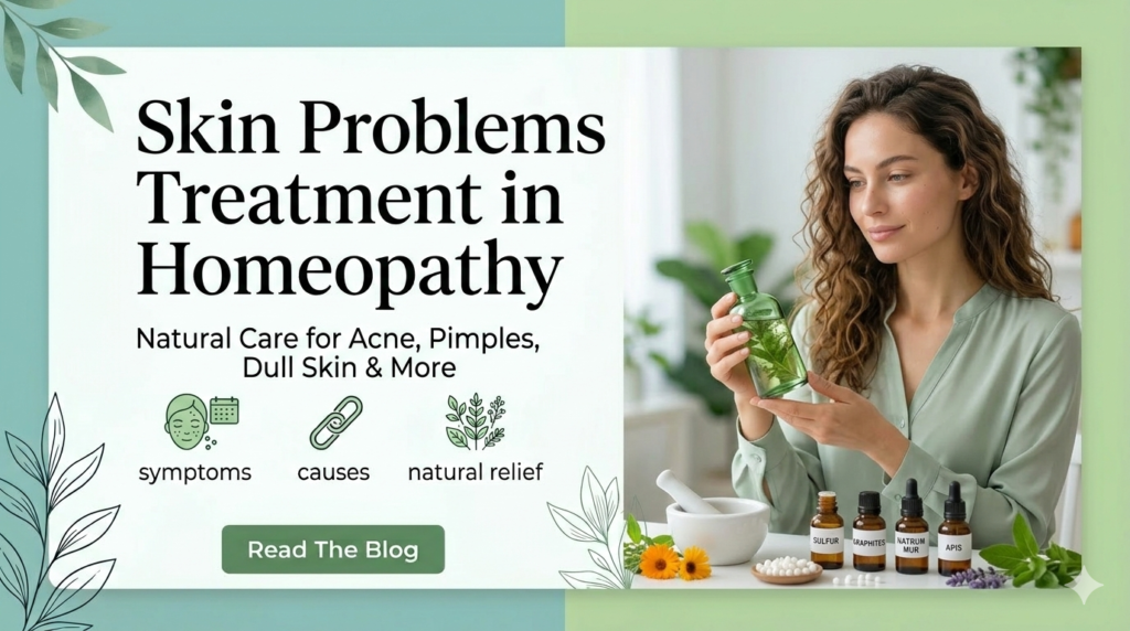 Skin Problems Treatment in Homeopathy: Natural Care for Acne, Pimples, Dull Skin & More